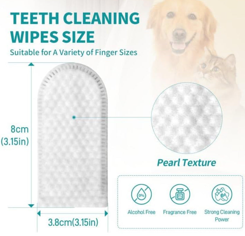 Pet Dental Wipes - Ultra White - Plaque Dissolver